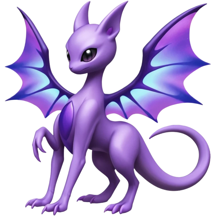 Mewtwo-Lunala-Noibat-Fakémon-hybrid-creature (full body)  emoji