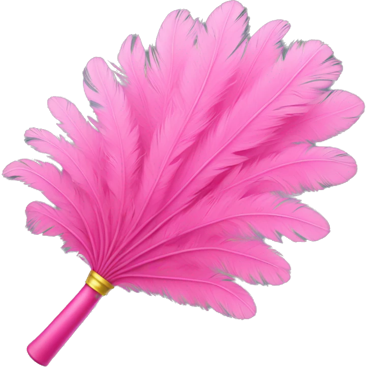 Pink feather duster emoji