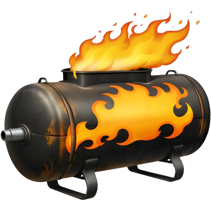 fuel tank on fire emoji