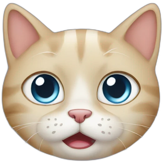 Cat cry emoji