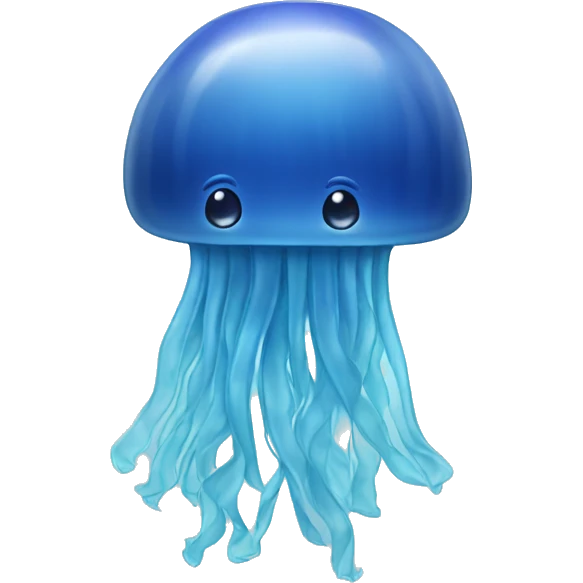 blue jellyfish emoji