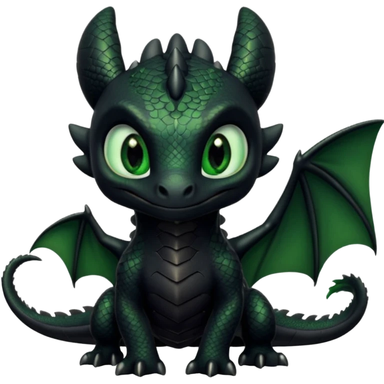 Dragon, toothless in how to train your dragon emoji