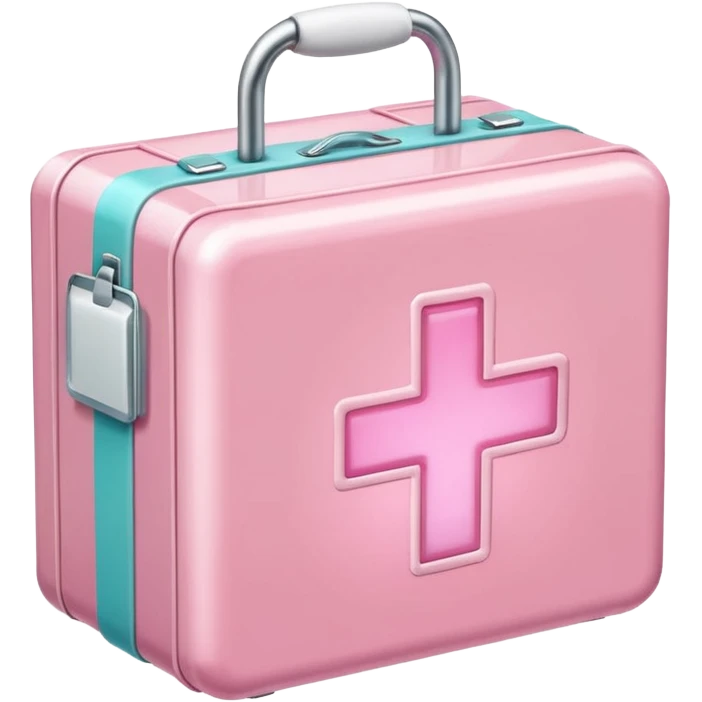 Pastel Pink medical box glow emoji