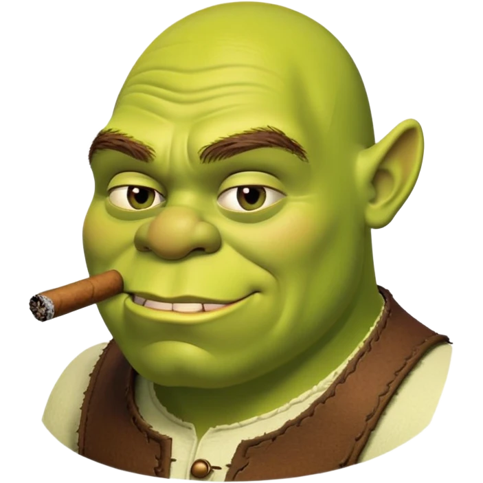 shrek smoking emoji