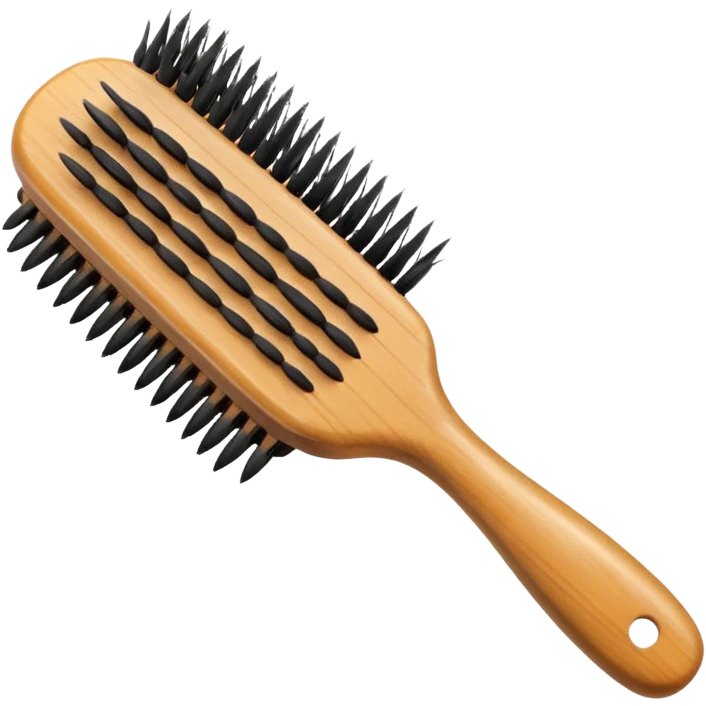 Hair brush emoji