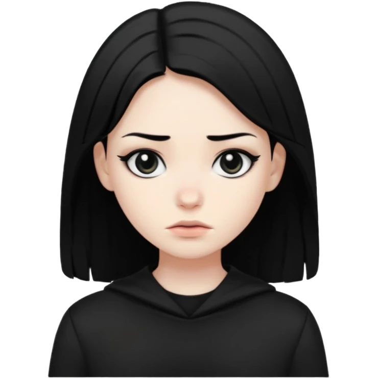 Emo qui four un noir emoji