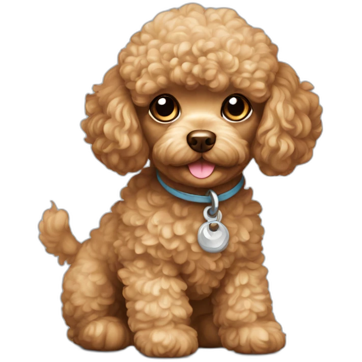 Toy poodle puppy emoji
