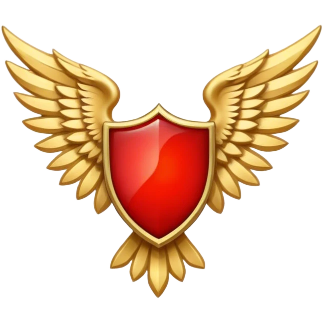 six wing seraphim red emblem emoji
