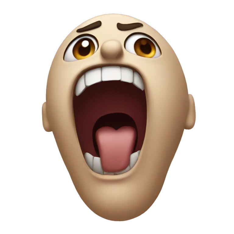 screaming emoji