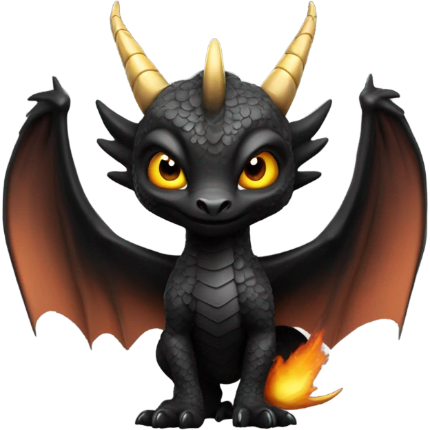 Dracofeu With black colour emoji