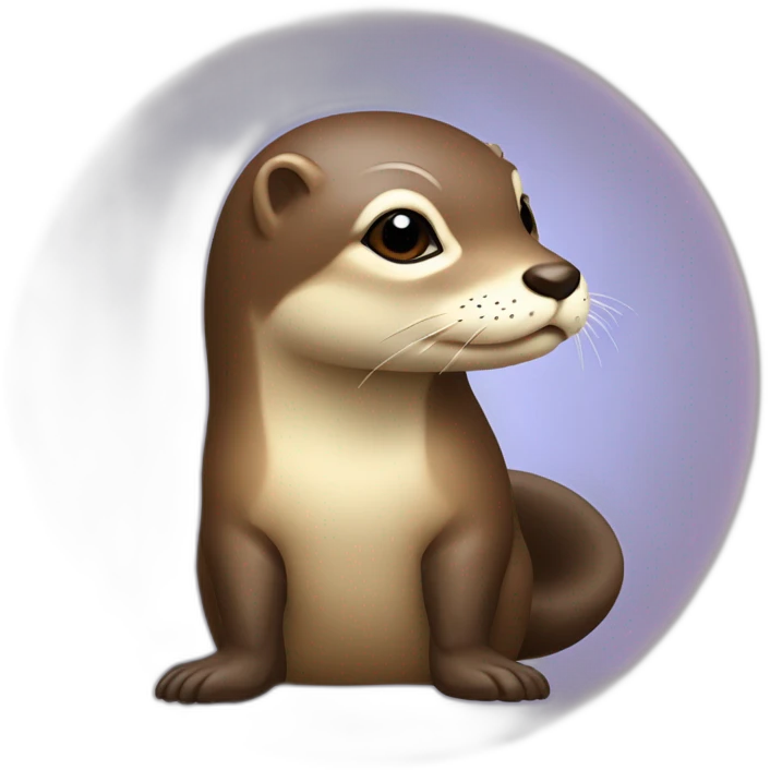 Loutre sur tortu sur cheval emoji