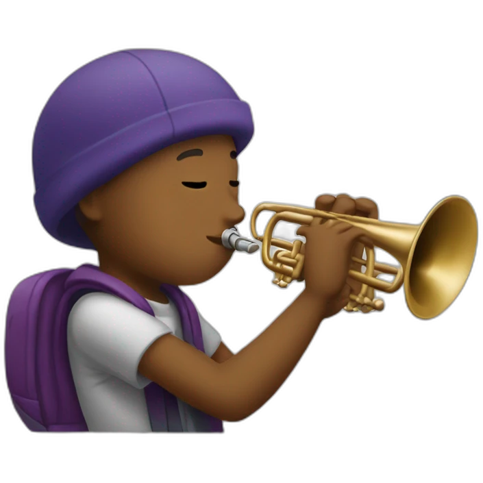Among us playing trumpet emoji