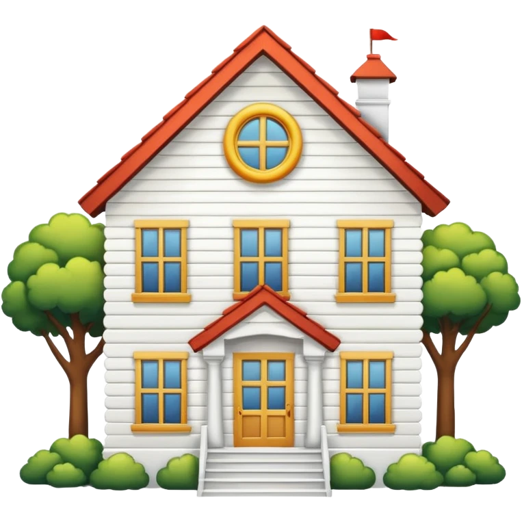 house with no color emoji