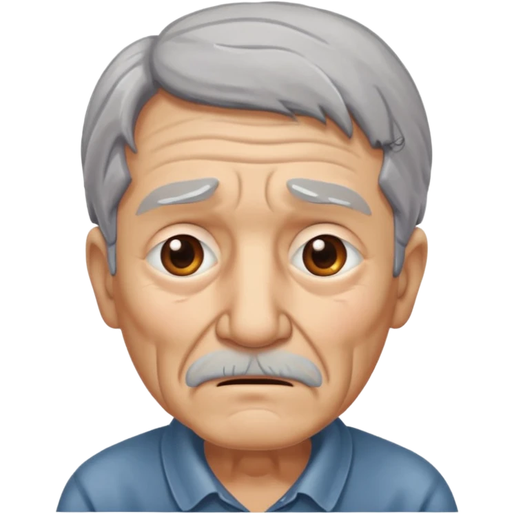 old man crying emoji