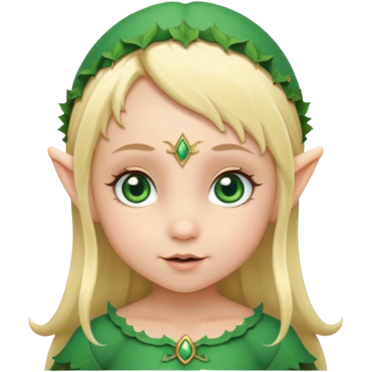 baby elf girl  blonde hair emoji