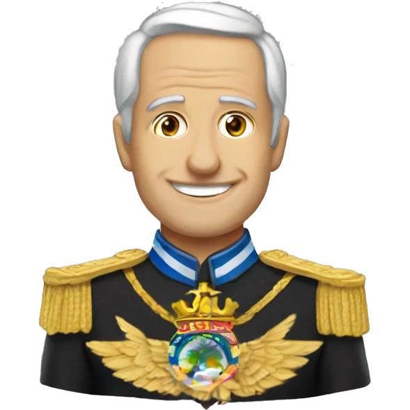 Cuervo con una medalla politica emoji