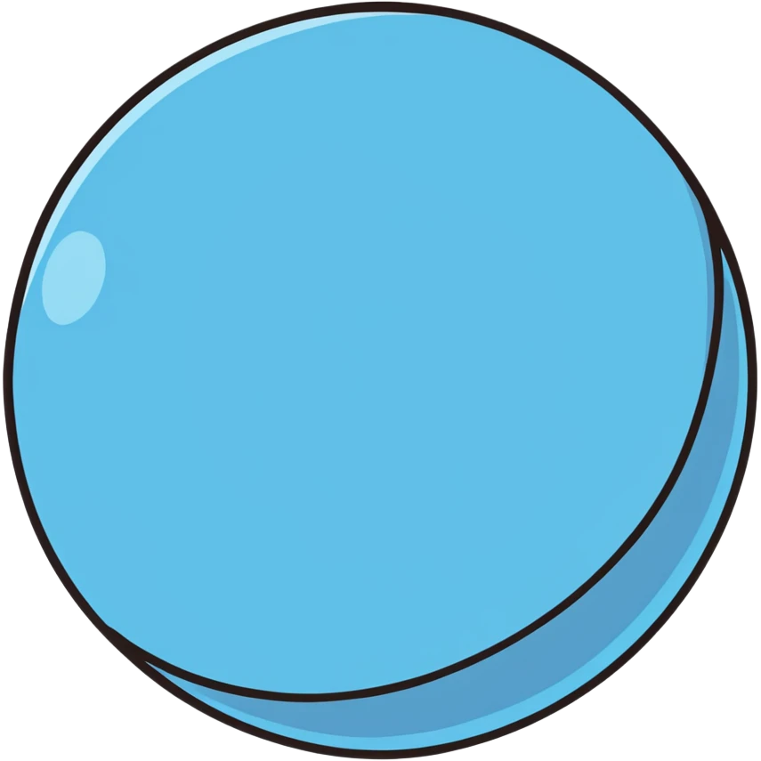 Blue ball emoji