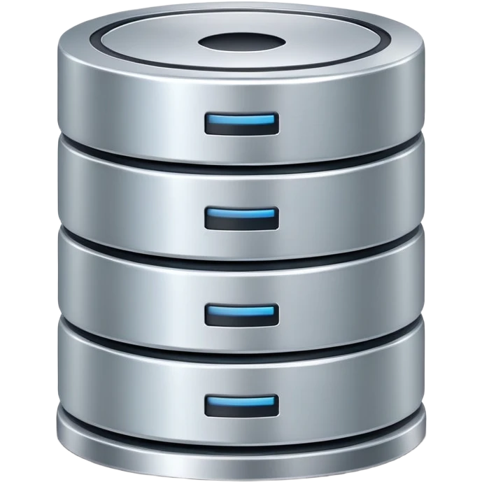 database server with stacked disks emoji
