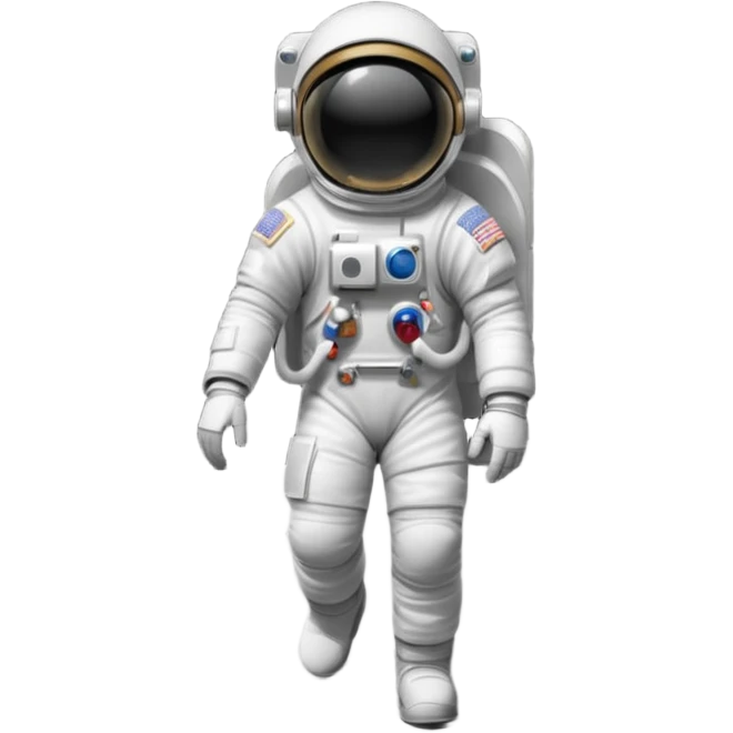 Astronaut walk on moon emoji