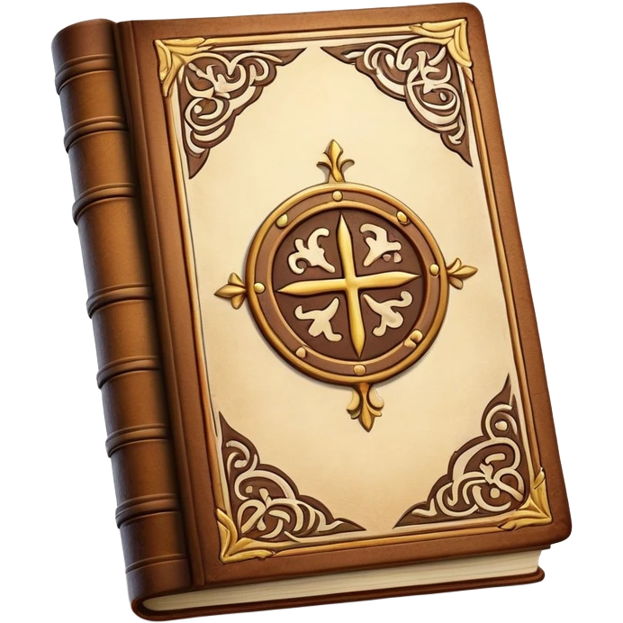 cookbook with a medieval style emoji
