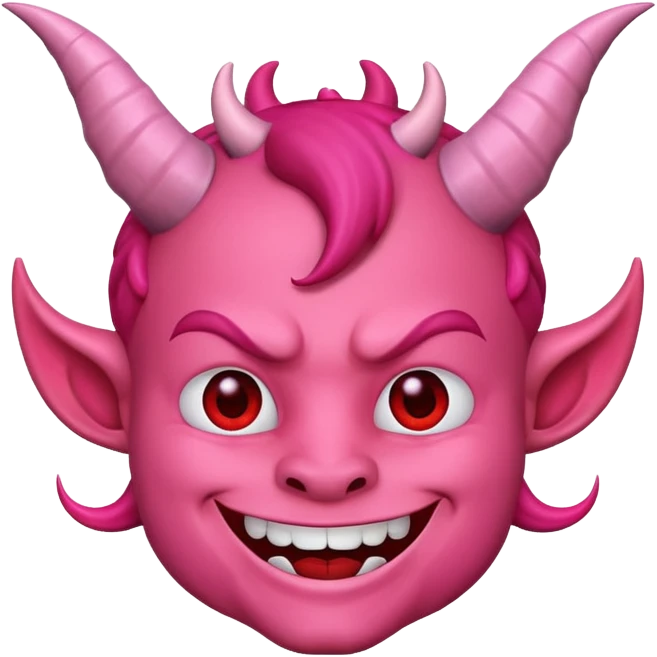 Devil emoji but pink 😈 emoji