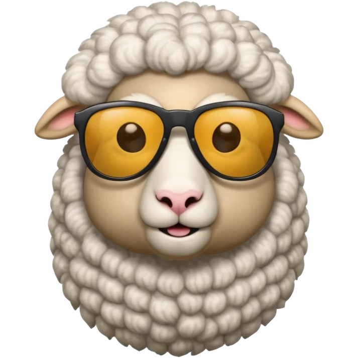  sheep man with sunglasses emoji