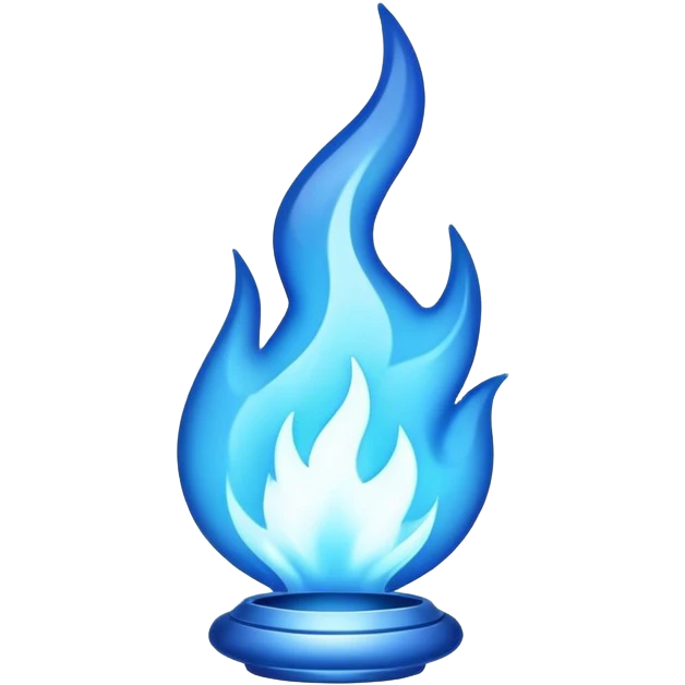 blue flame emoji
