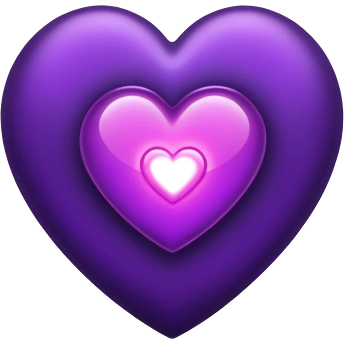 heart pules tech with the pules symbol in the middle, make the hart dark purple emoji