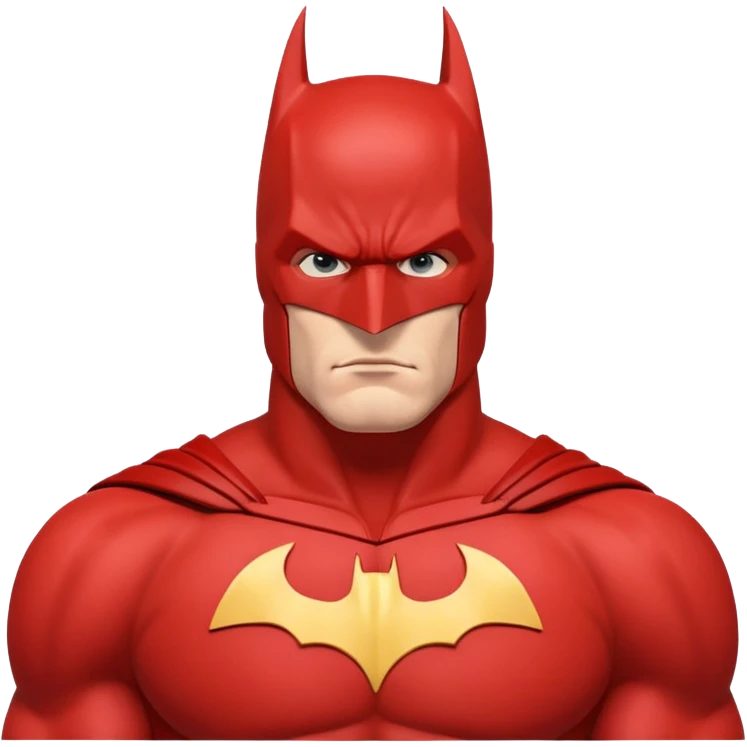 Make a red batman emoji