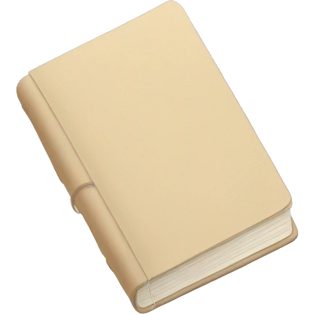 small beige notebook
 emoji