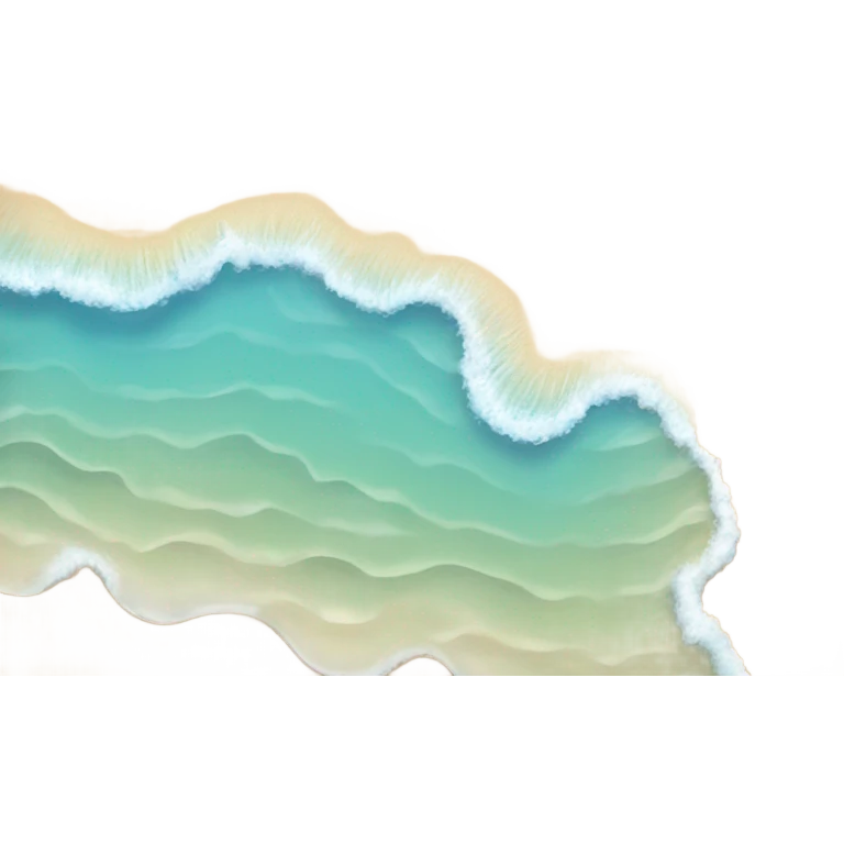 A beach and sea emoji