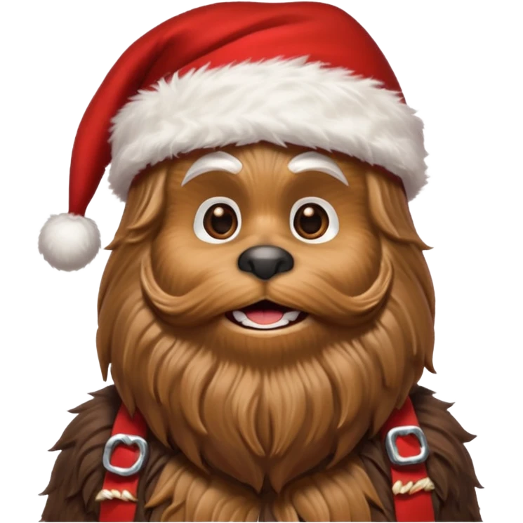 chewbacca santa emoji