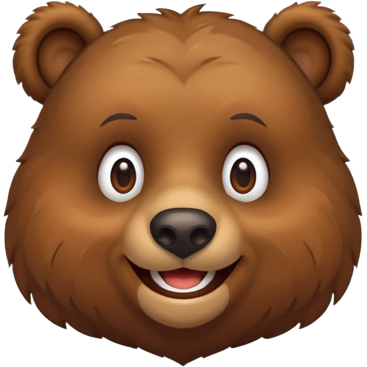 Bear smiling emoji