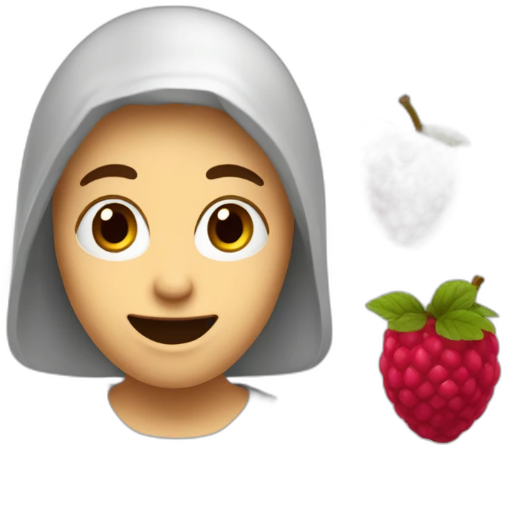Une framboise emoji