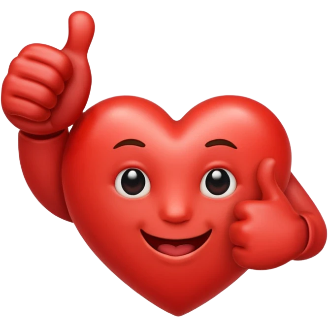 ❤️+ 👍  emoji