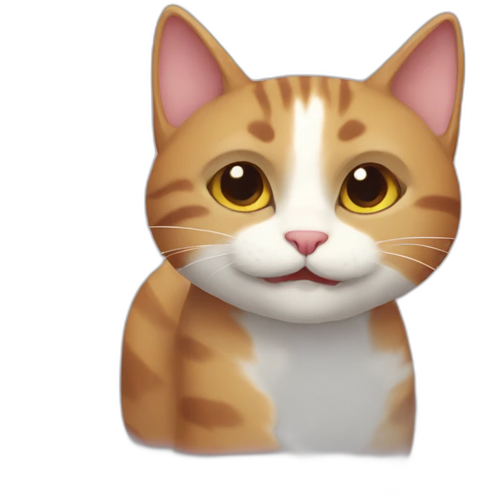 Thankful cat emoji