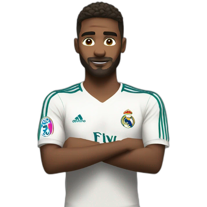 real madrid player shrug emoji