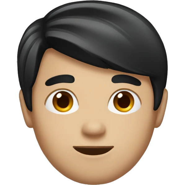 Male medium black Hair emoji