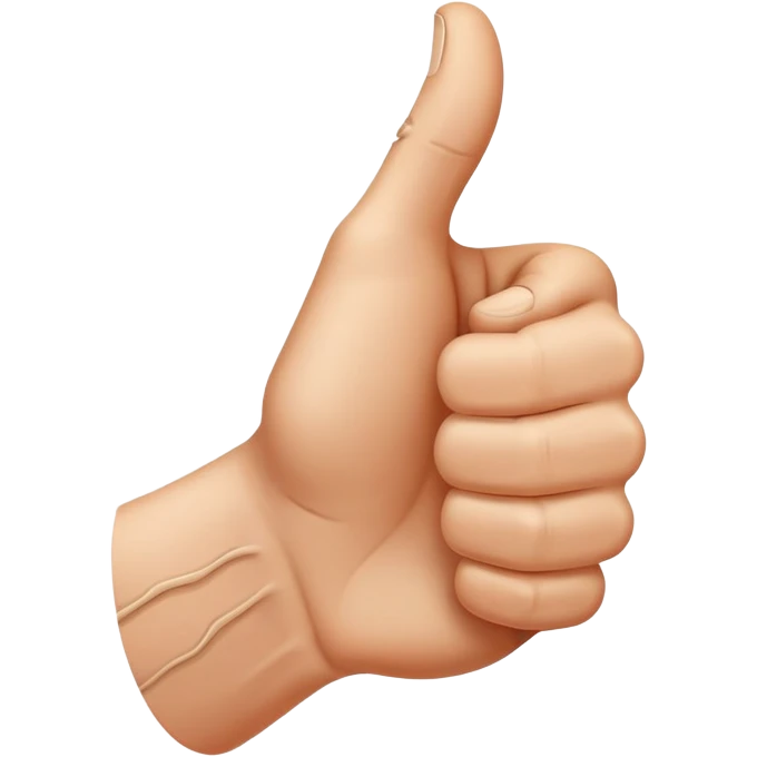 thumbs up like gesture emoji