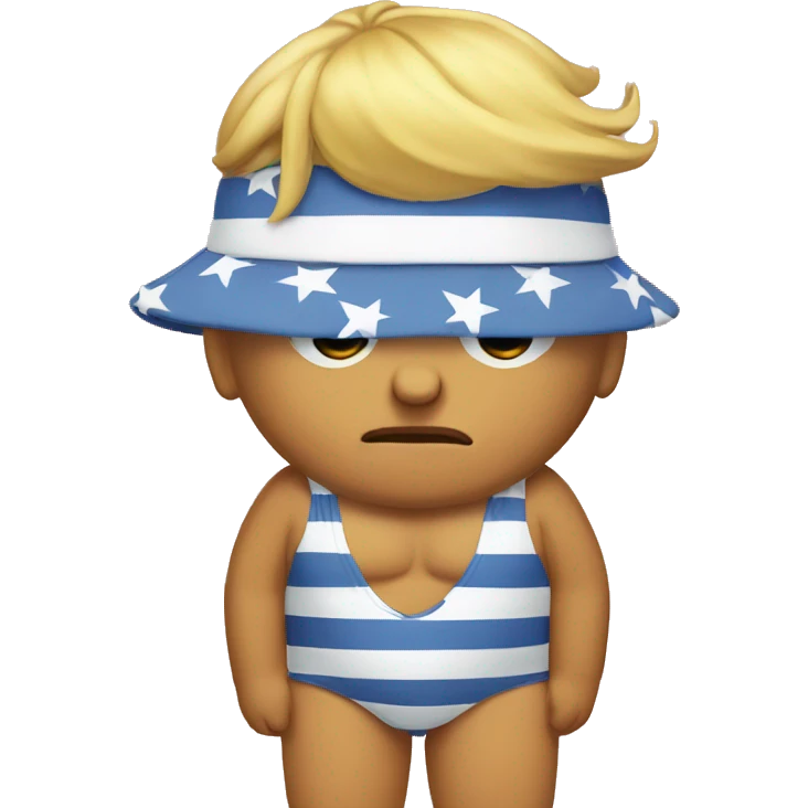 trump in a bathing suit emoji