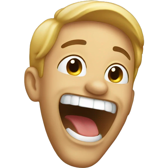 Laughing while falling on face  emoji