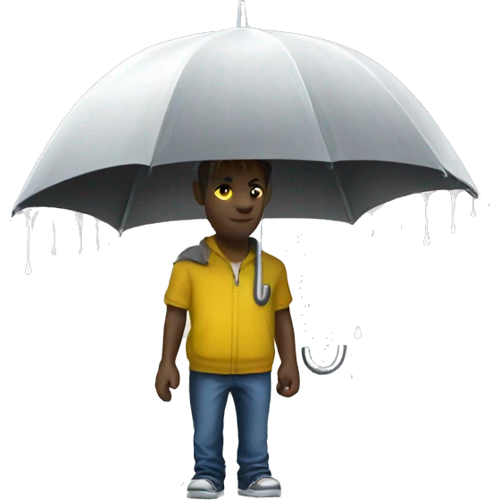 spraypaint with umbrella emoji