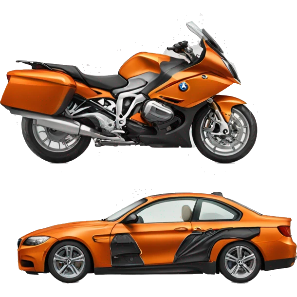Orange BMW  emoji