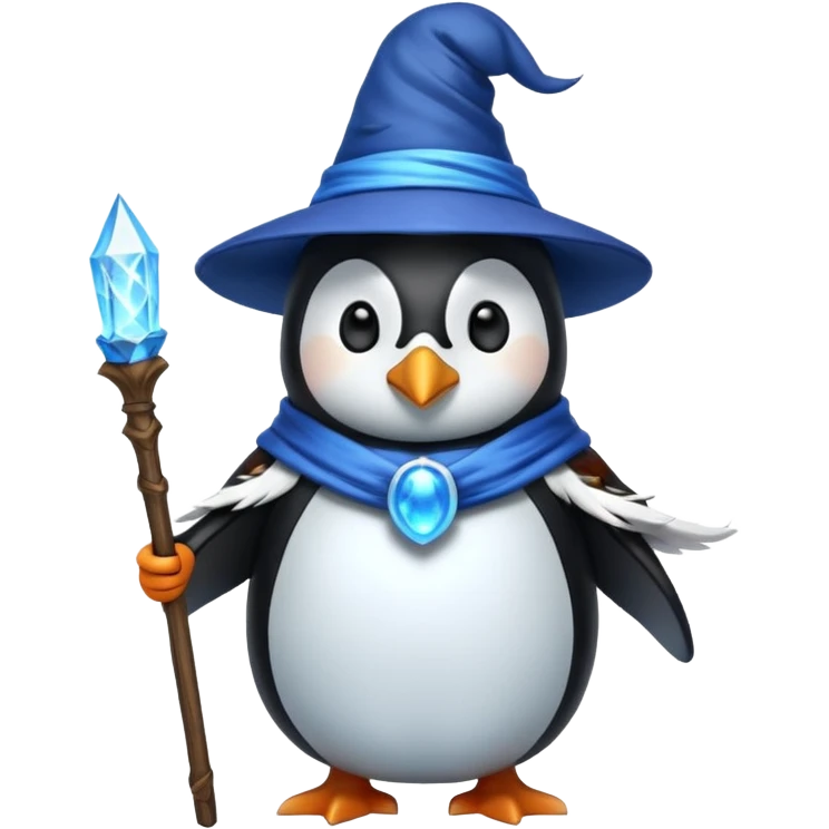 Penguin Wizard emoji