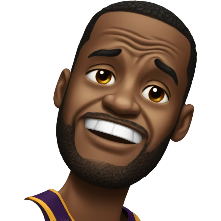 LeBron crying emoji