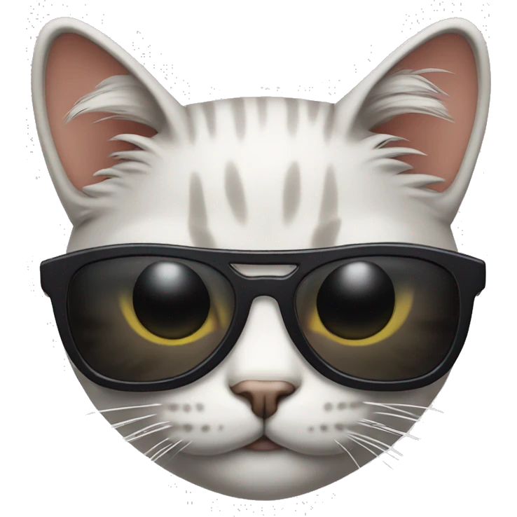 Cat with sunglass emoji