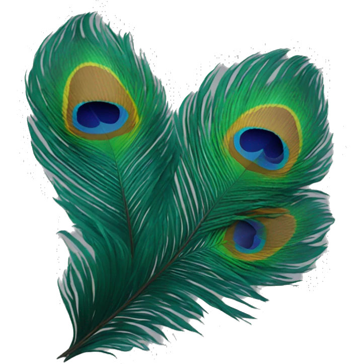 Peacock feathers  emoji