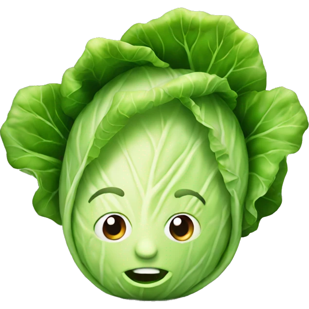 Head of cabbage emoji