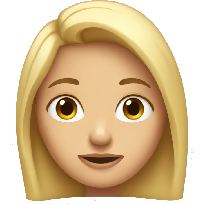una rubia  emoji