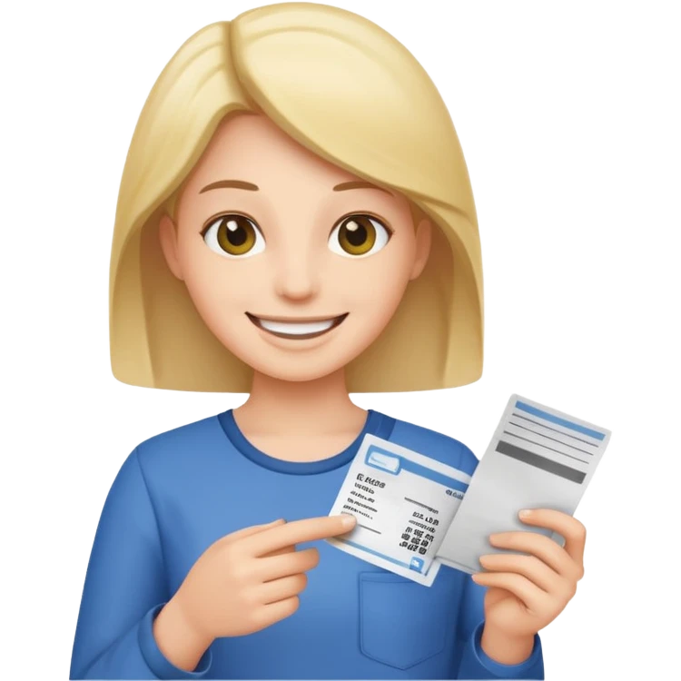 agora um cliente segurando um cupom fiscal emoji